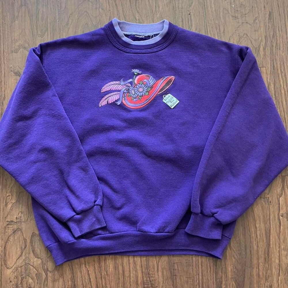 American-vintage Women's Purple Sweatshirt